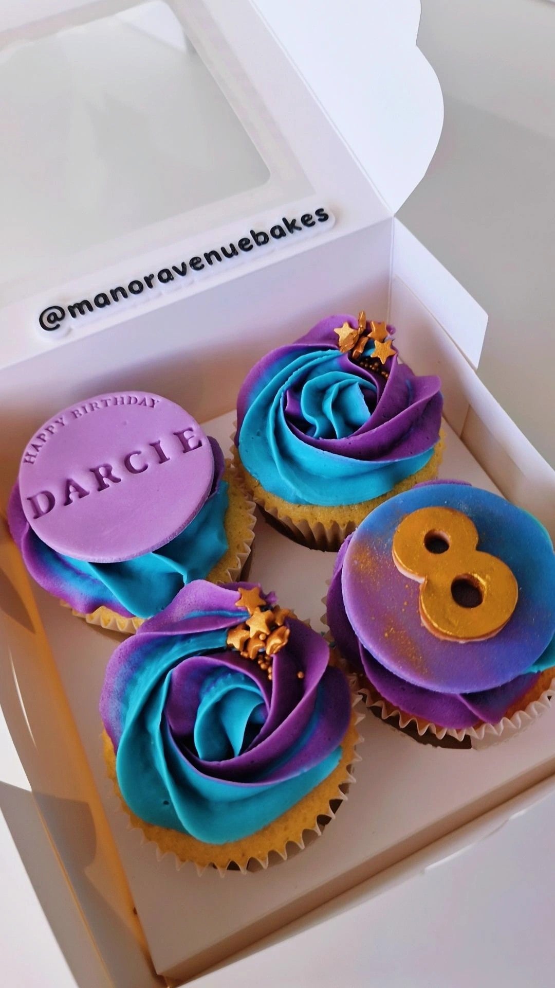 Galaxy Birthday Cupcakes