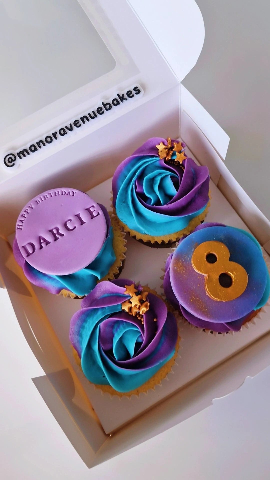 Galaxy Birthday Cupcakes